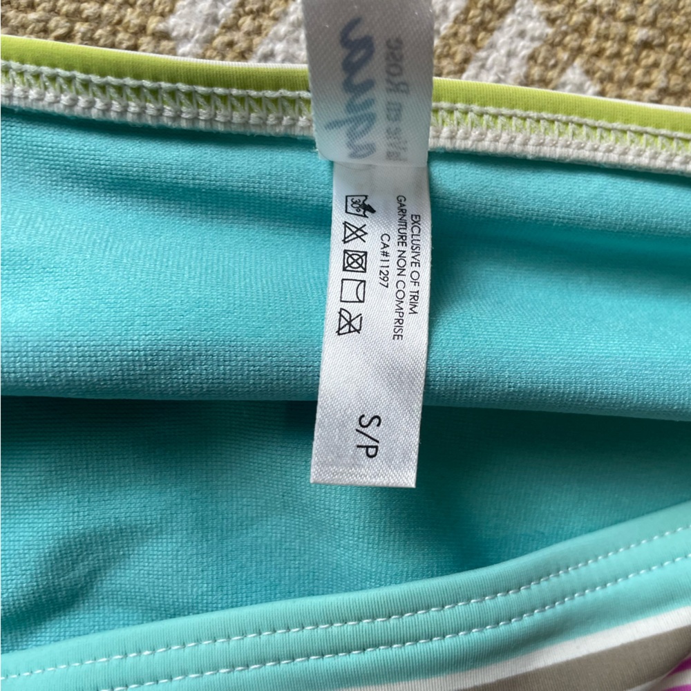 4/$20➡️ La Vie En Rose Multicolor Striped Bikini Bottom Loop Ties – Size Small - Picture 6 of 11